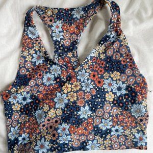 Aerie OFFLINE Floral Racerback Sports Bra